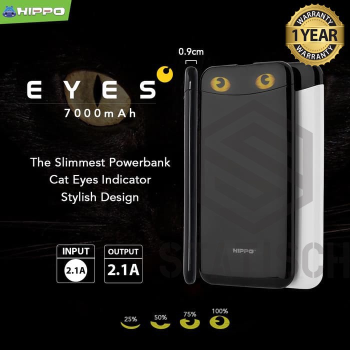 POWER BANK HIPPO EYES SIMPEL PACK 7.000 MAH